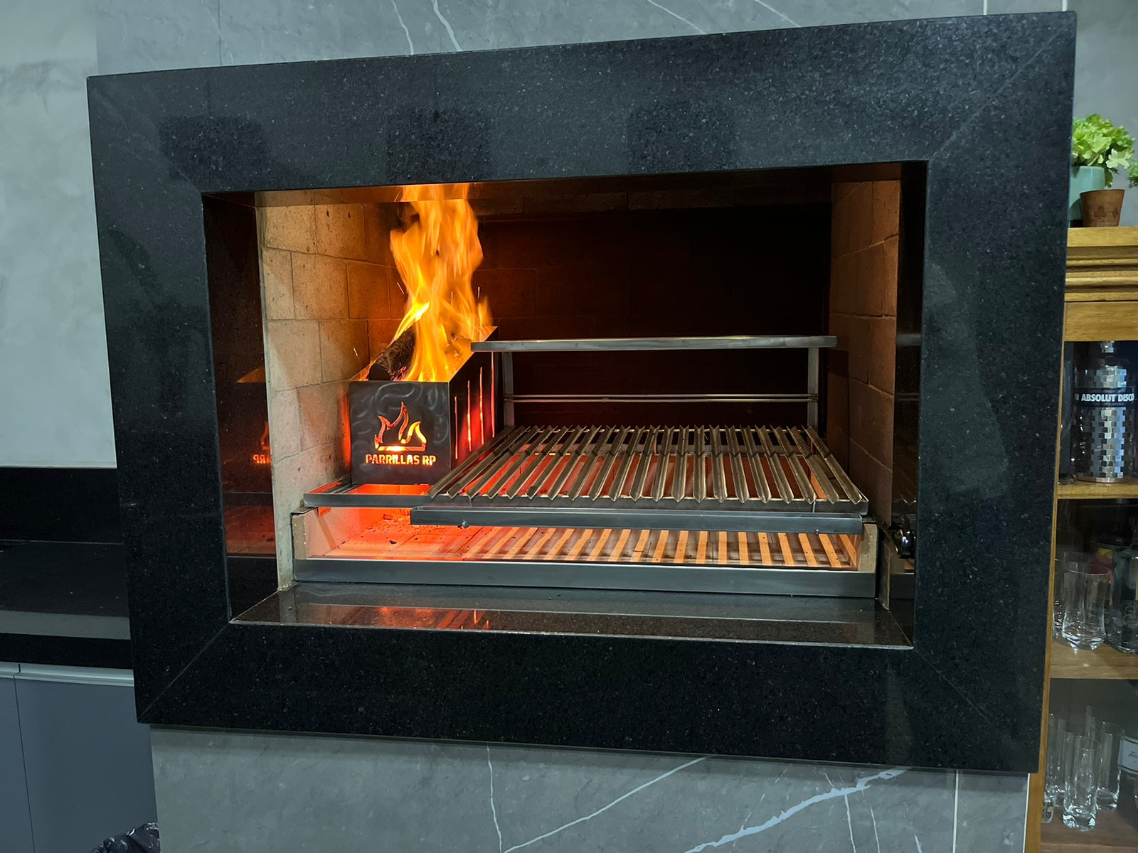 Churrasqueira Parrilla Argentina 2 Grelhas para Bancada Inox 304