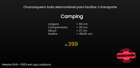 Churrasqueira Parrilla Camping