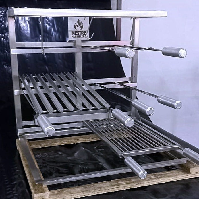 Churrasqueira Parrilla com Grelhas e Porta Espetos Prática