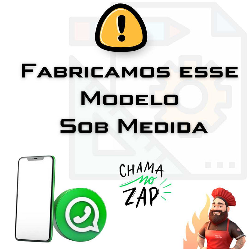 Churrasqueira Grill sem Motor com Elevação Standard - 3 Espetos